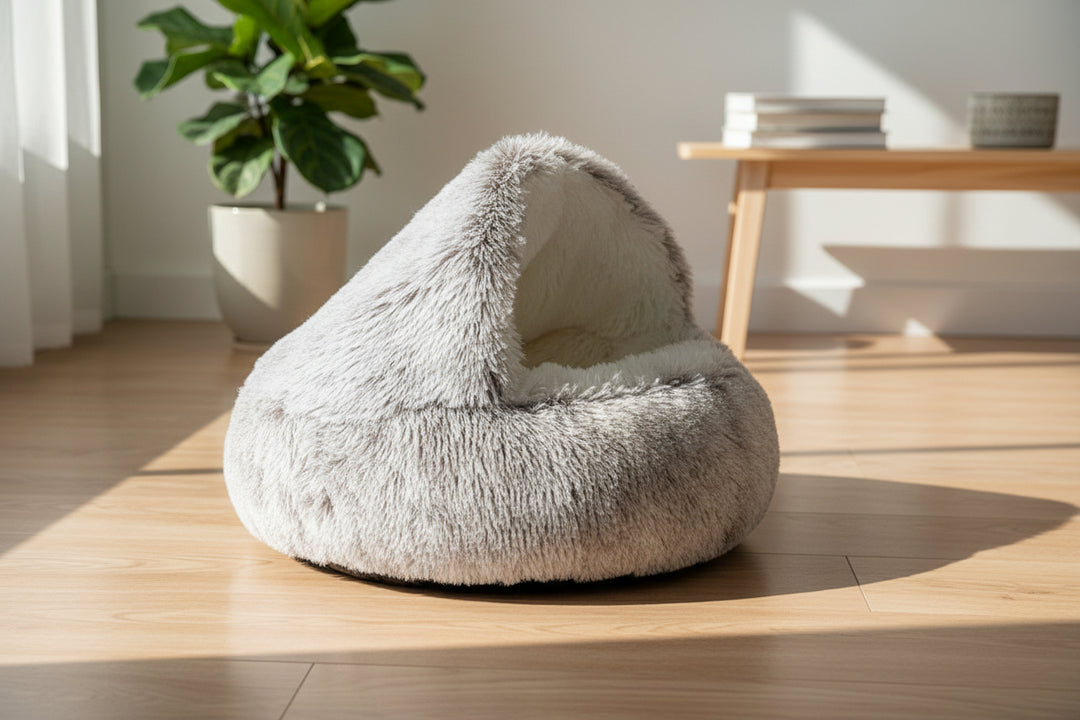 Cozy Cave Bedding - Plush Pet Bed for Cats & Small Dogs
