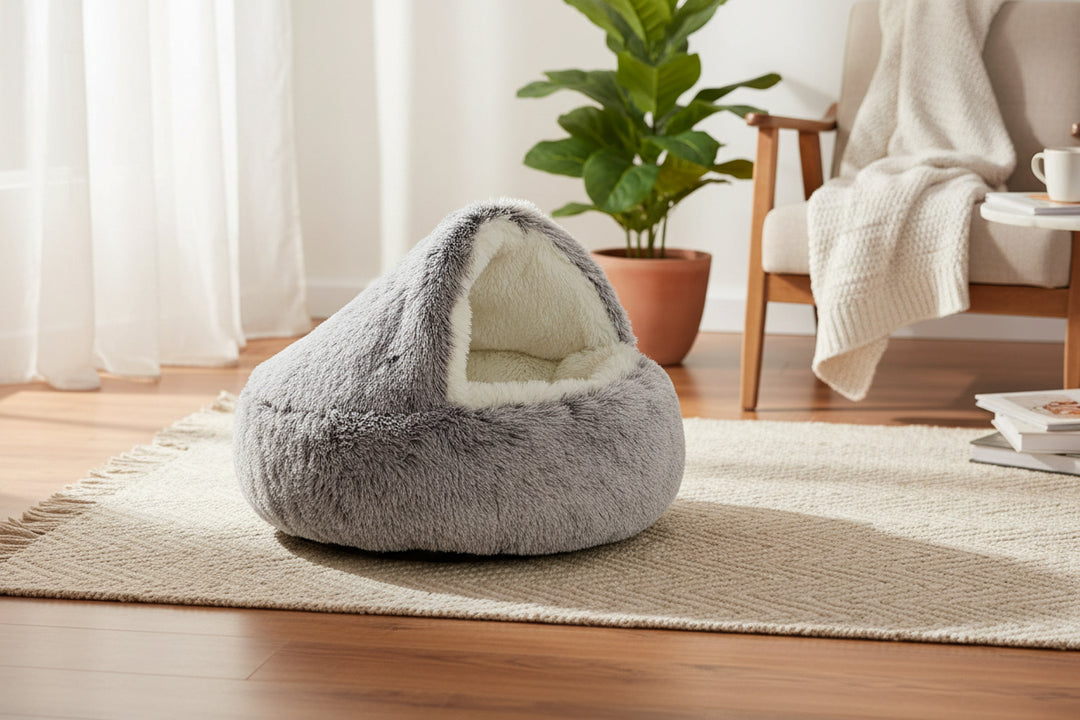 Cozy Cave Bedding - Plush Pet Bed for Cats & Small Dogs