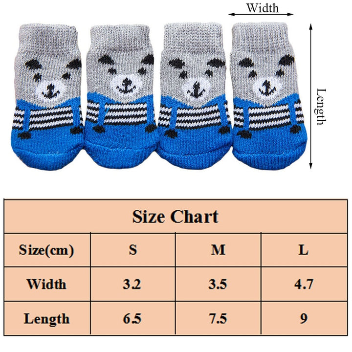 Dog Socks - 4Pc - S/M/L