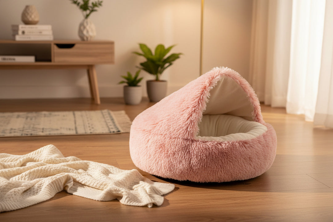 Cozy Cave Bedding - Plush Pet Bed for Cats & Small Dogs