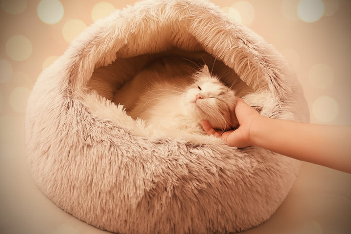 Cozy Cave Bedding - Plush Pet Bed for Cats & Small Dogs