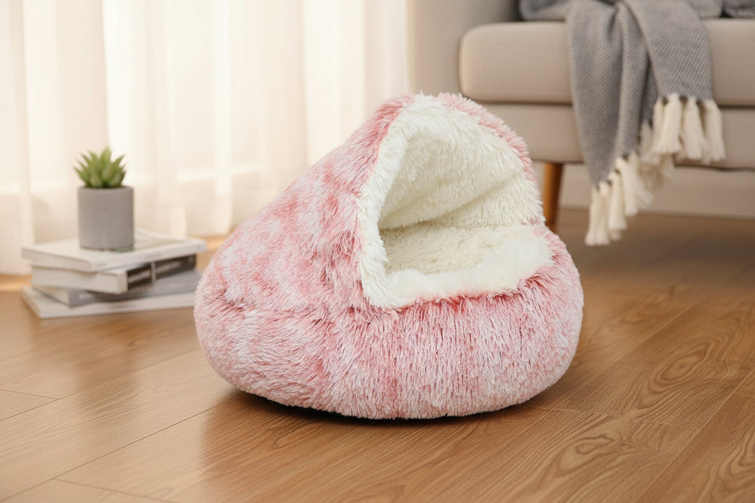 Cozy Cave Bedding - Plush Pet Bed for Cats & Small Dogs