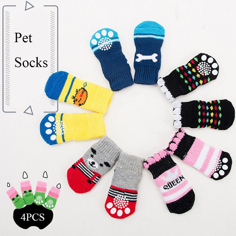 Dog Socks - 4Pc - S/M/L