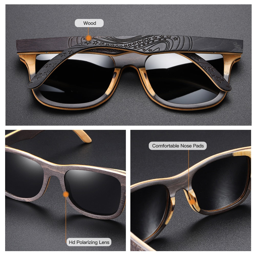 GM Handmade Wooden Sunglasses