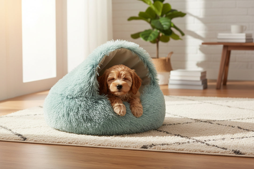 Cozy Cave Bedding - Plush Pet Bed for Cats & Small Dogs