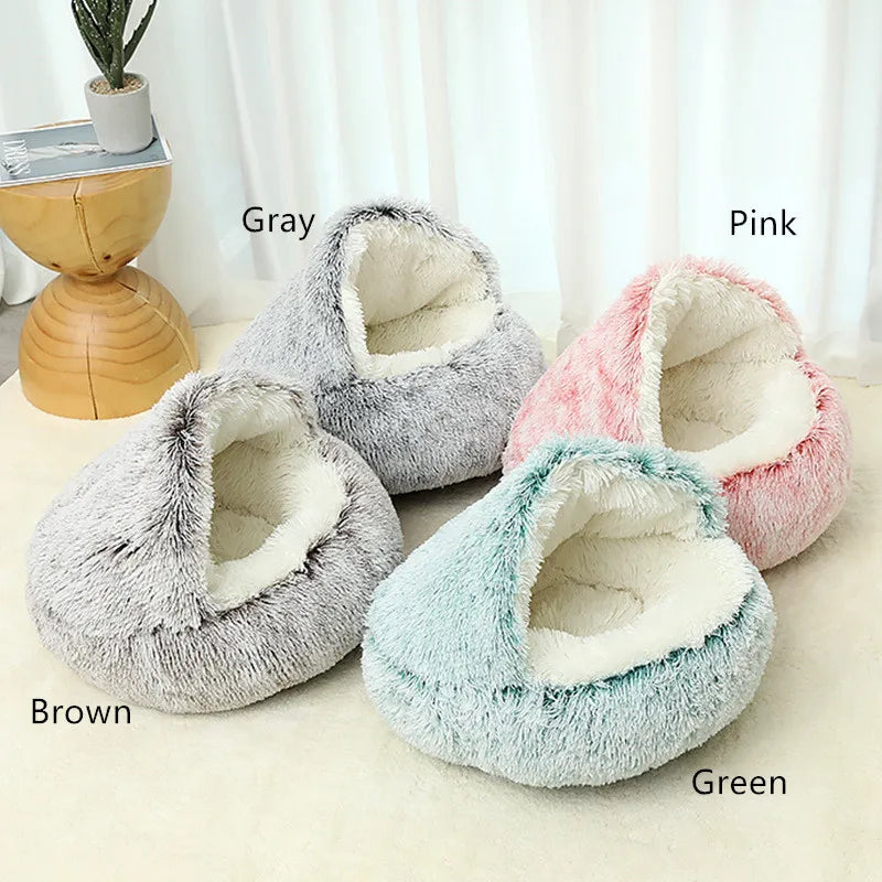 Cozy Cave Bedding - Plush Pet Bed for Cats & Small Dogs