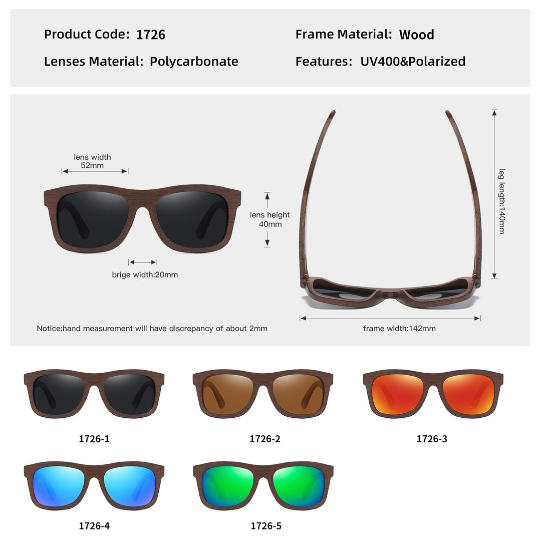 GM Natural Bamboo Sunglasses