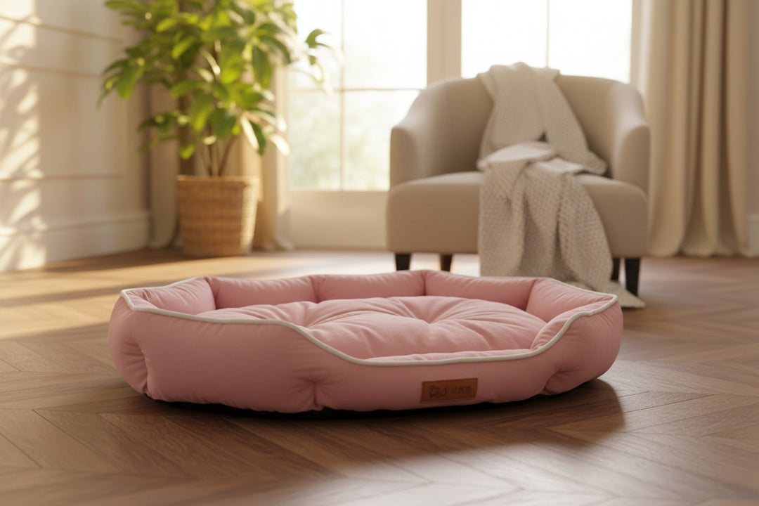 Large Dog Bed - Washable Plush Mat with Underpad for Big Dogs