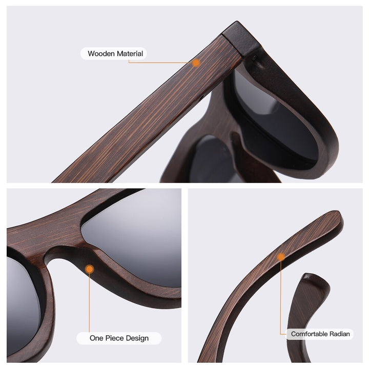 GM Natural Bamboo Sunglasses