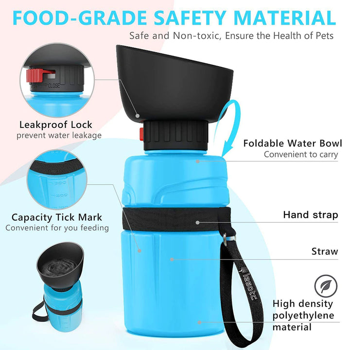 Portable Dog Water Bottle Foldable