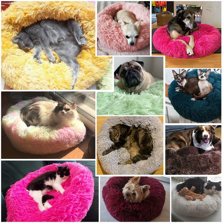 Long Plush Fluffy Pet Bed 