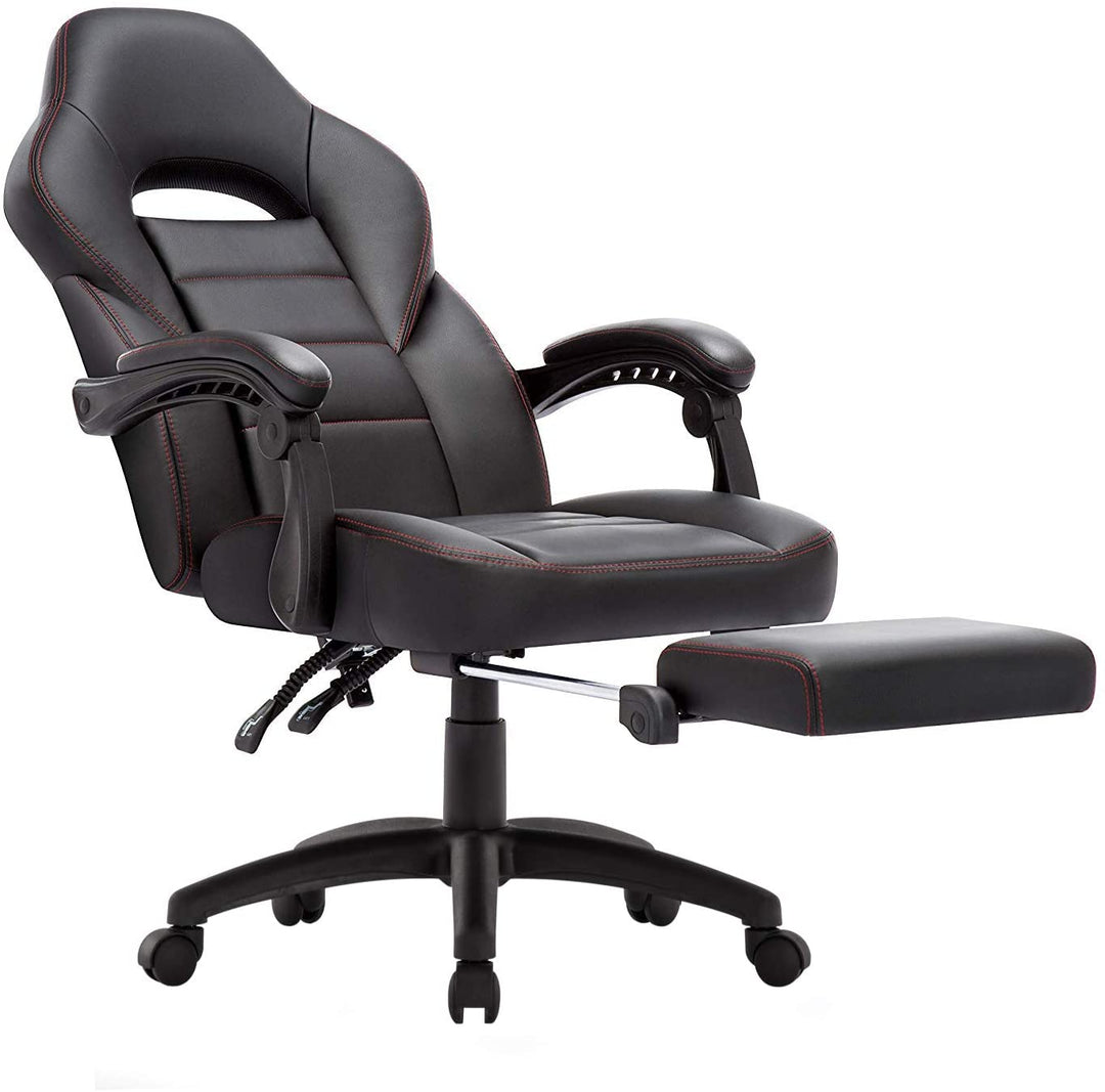 High Back Leather Office/Gaming Chair Black,