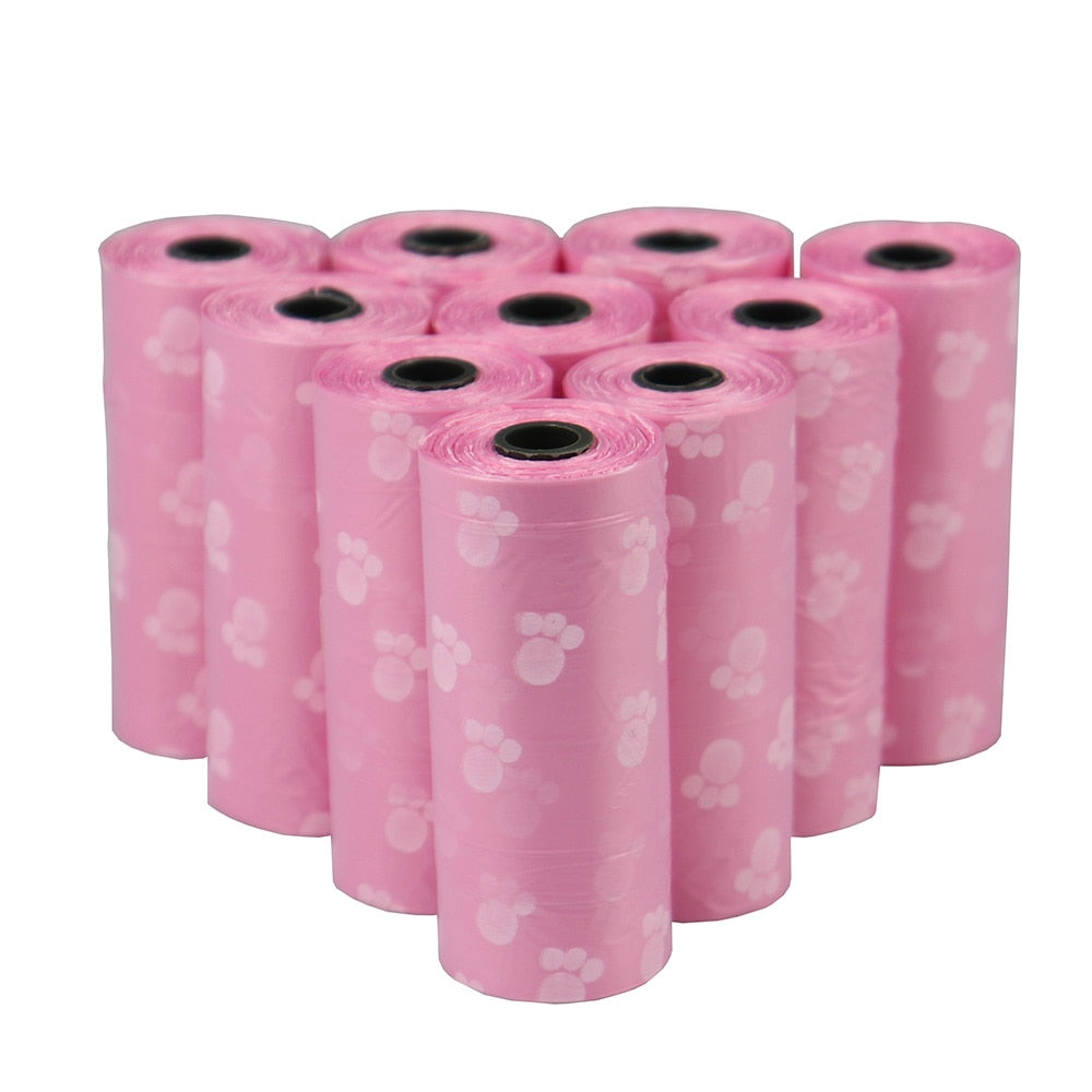 Disposable Dog Waste Bag holder + 5 rolls of 75 bags.