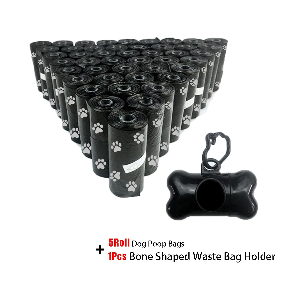 Disposable Dog Waste Bag holder + 5 rolls of 75 bags.