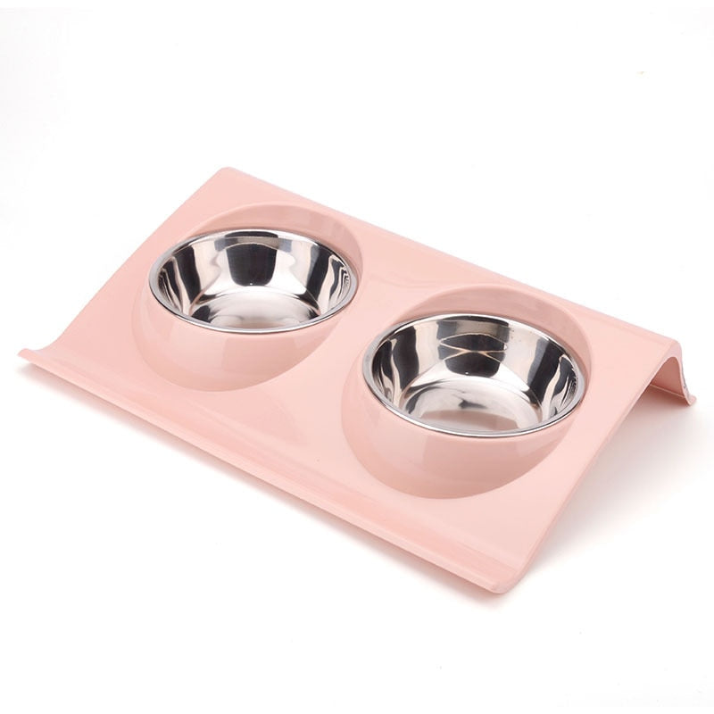 Retro Double food and water Bowl