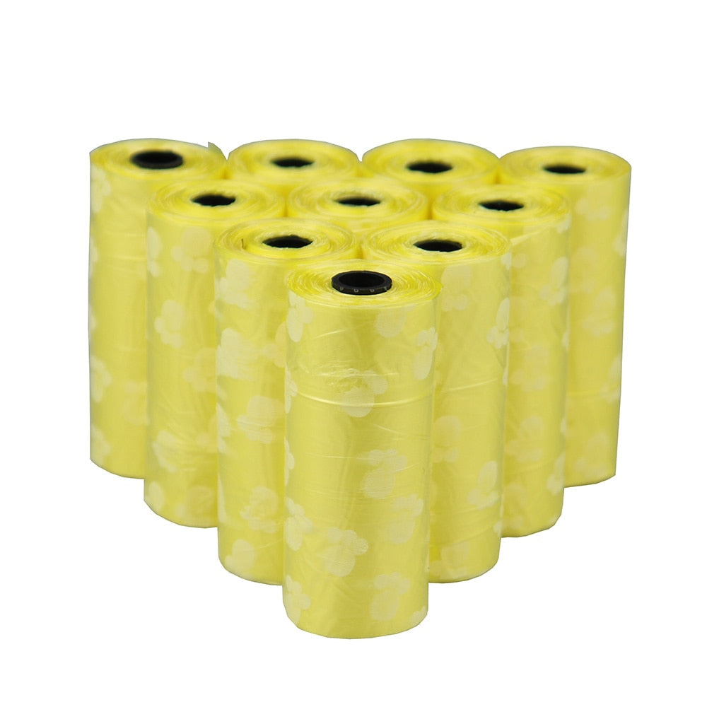 Disposable Dog Waste Bag holder + 5 rolls of 75 bags.