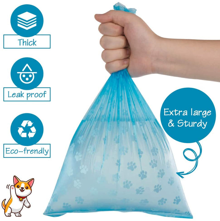 Disposable Dog Waste Bag holder + 5 rolls of 75 bags.