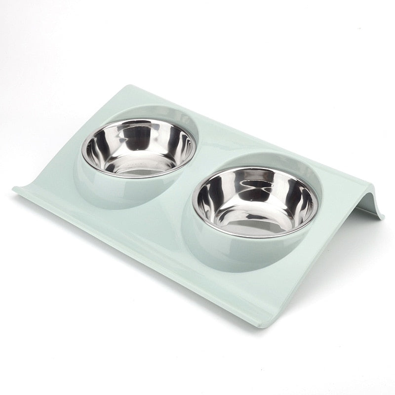 Retro Double food and water Bowl