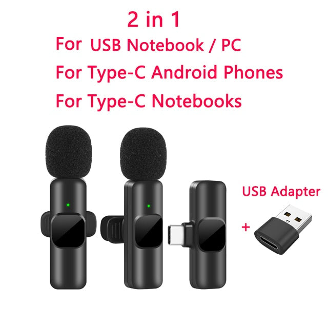 Professional plug-in Mini Mic for iPhone/Android/iPad/iMac/Tablets