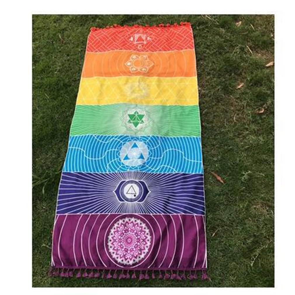 7 Chakra Meditation/Yoga Mat