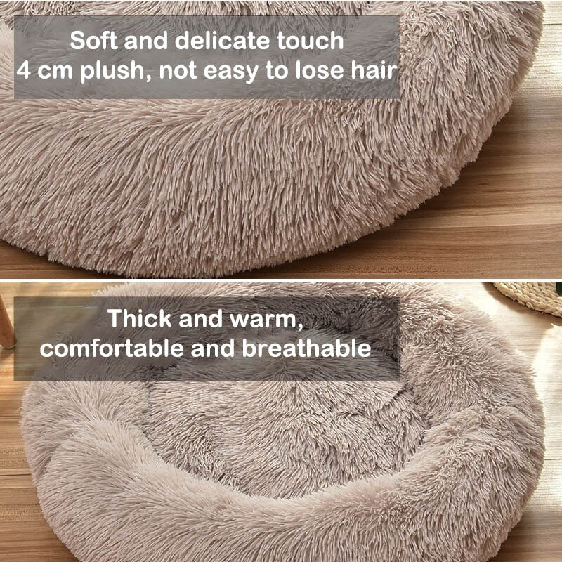 Long Plush Fluffy Pet Bed 